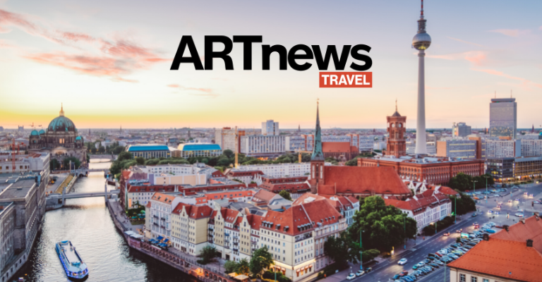 Photo of Berlin with the ARTnews travel logo on top